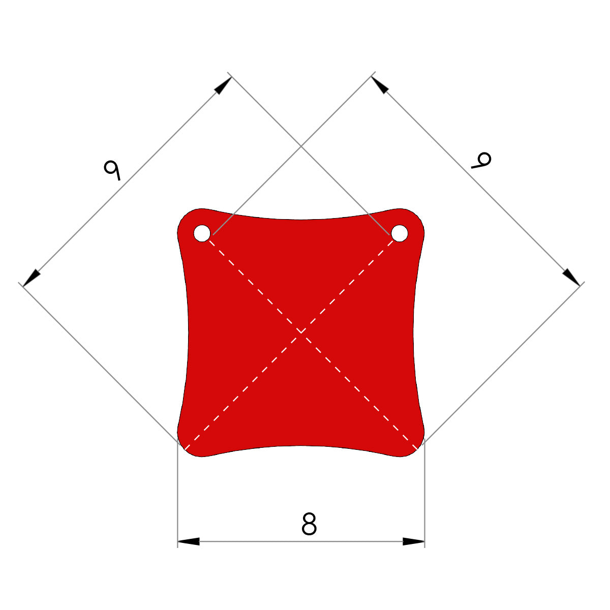 8" AR500 Target – 1/2" Thickness